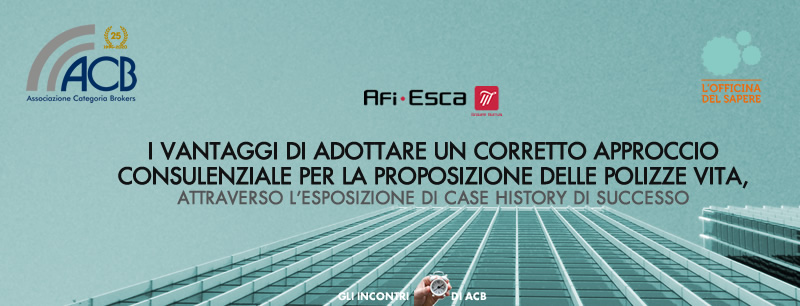 GLI INCONTRI DI ACB  IN PARTNERSHIP CON AFI ESCA| 